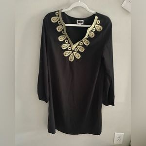 Black shift dress